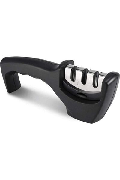 BAKOZAMAN Professional Knife Sharpener 3 Angle Diamond Ceramic Tungsten Steel Hand Sharpening Knives