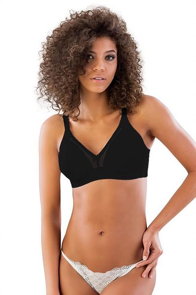 Modaella stella Black Emay 118 D Strengthening Bra