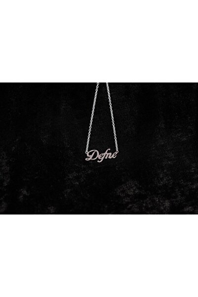DEFCHE 925 Ayar Gümüş Kolye Isimli Kolye El Yazısı Kolye Zincir