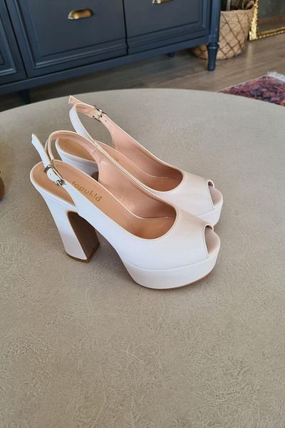 Topukla Footwear 036 4154 Pantofi de seară de piatră cu platformă cu toc înalt