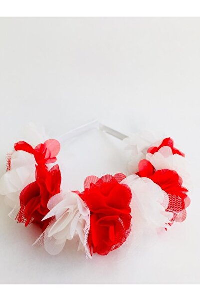 BUKALEMUN COMPANY Roșu Alb șifon Floral Satin Fată Copil 23 aprilie 29 octomb...