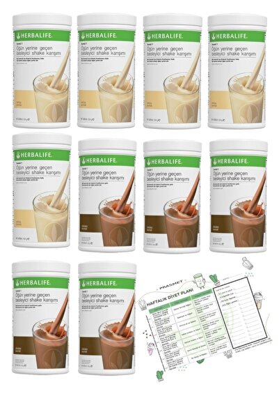 Herbalife Shake 5 Adet Çikolata 5 Adet Vanilya Aromalı Diyet Listesi Yaşam Koçum