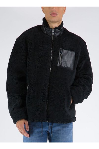Jack & Jones Jachetă Jorandy Teddy Blk 12215175