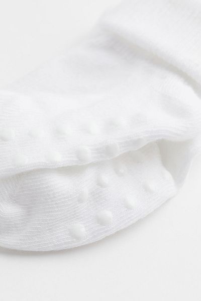 MEM SOCKS 5 опаковки от органичен памук против хлъзгане, бебешки/детски чорапи