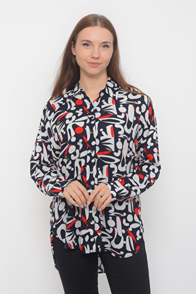 TUSSE Етнічна сорочка великого розміру з квітковим вишиванням