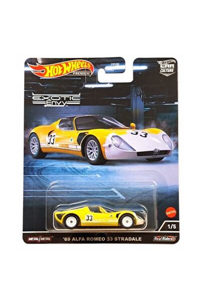 HOT WHEELS Car Culture Premium Cars 69 Alfa Romeo 33 Stradale Hcj91