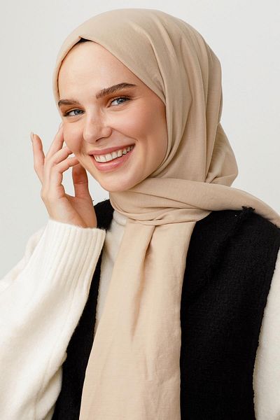 VALORSCARF Latte Cotton Scarf Shawl