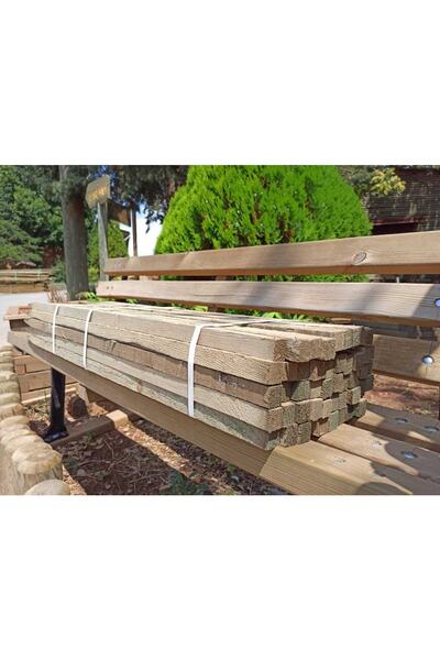 Semitaş 50 Adet Emprenyeli Ahşap Direk Herek Kazık (BAĞ KAZIĞI) 2,5x2,5x100cm