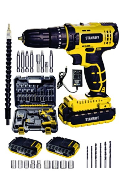stanrayf Germany 58 V 8 Ah Çift Metal Şanzuman Bakır Sargılı Çift Akülü Şarjl...
