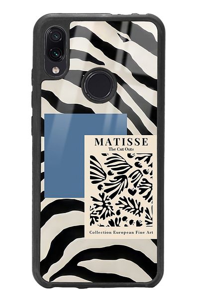 Spoyi حافظة هاتف لامعة بتصميم الحمار الوحشي ماتيس لهاتف Xiaomi Redmi Note 7
