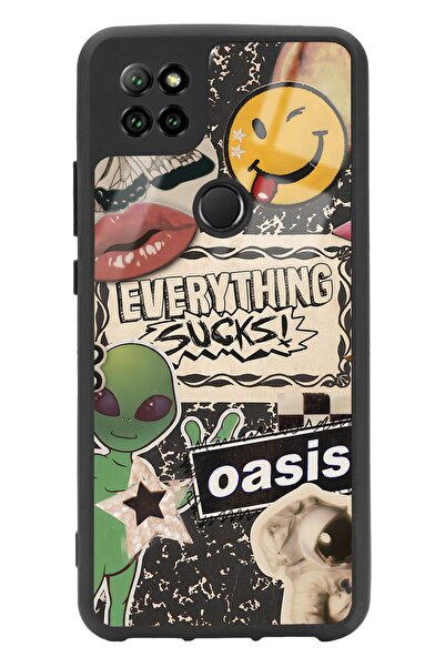 Spoyi Casper E30 Retro Sticker Tasarımlı Glossy Telefon Kılıfı
