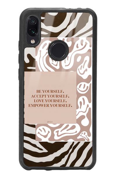 Spoyi Xiaomi Redmi Note 7 Emoji Zebra Tasarımlı Glossy Telefon Kılıfı