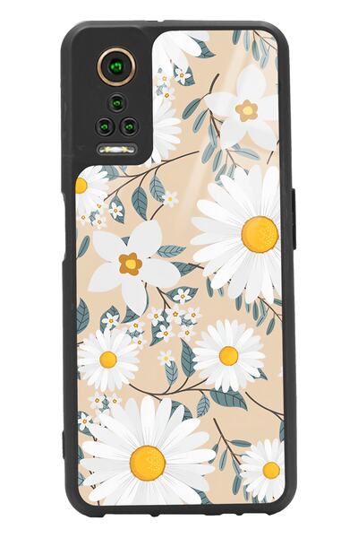 Spoyi General Mobile Gm 22 Pro Büyük Papatya Tasarımlı Glossy Telefon Kılıfı