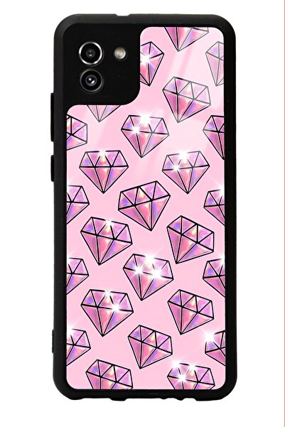 Spoyi حافظة هاتف سامسونج A-03 بتصميم ماسي لامع