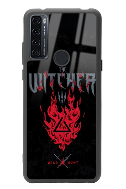 Spoyi Tcl 20 Se Witcher 3 Fire Design Glossy Phone Case