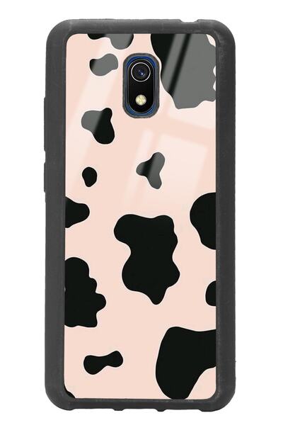 Spoyi Xiaomi Redmi 8a Pink Milky Tasarımlı Glossy Telefon Kılıfı