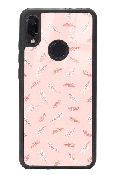 Spoyi حافظة هاتف لامعة بتصميم أوراق الشجر لهاتف Xiaomi Redmi Note 7