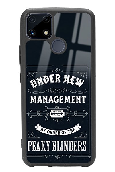 Spoyi Oppo Realme C25 Peaky Blinders Management Tasarımlı Glossy Telefon Kılıfı