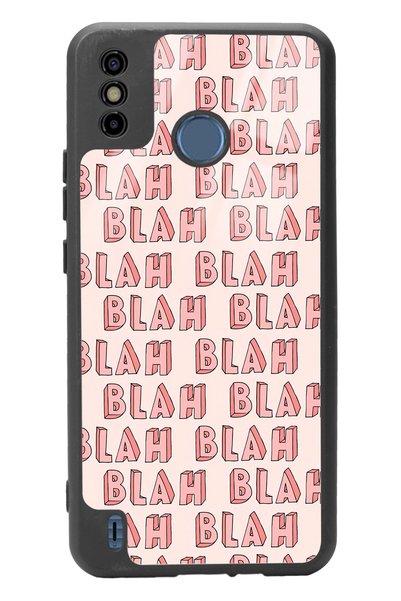 Spoyi غلاف هاتف لامع بتصميم Tecno Spark 6 Go Blah Blah