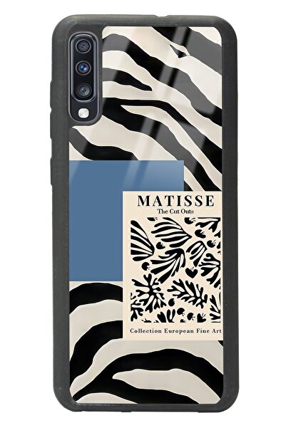 Spoyi Samsung A70 Zebra Matısse Tasarımlı Glossy Telefon Kılıfı