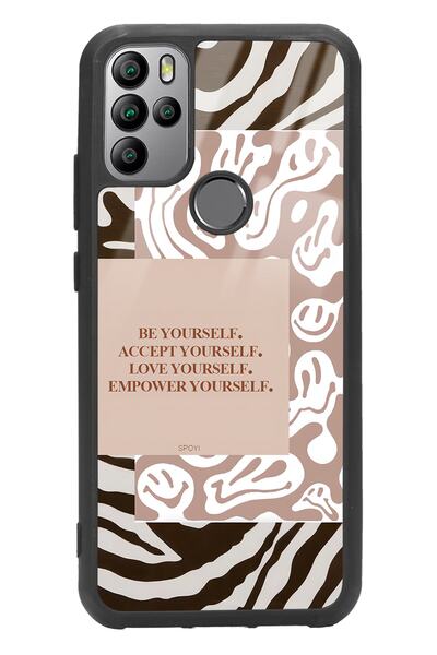 Spoyi General Mobile Gm 21 Pro Emoji Zebra Design Glossy Phone Case