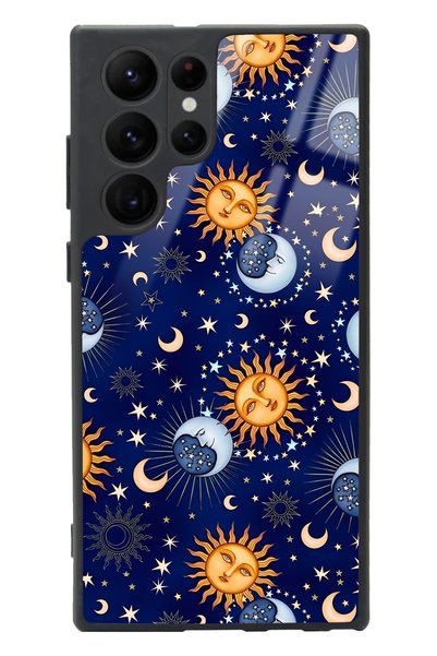 Spoyi Samsung S22 Ultra Moon Sun Pajama Design Glossy Phone Case