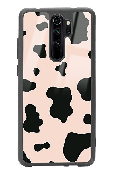Spoyi Xiaomi Redmi Note 8 Pro Pink Milky Tasarımlı Glossy Telefon Kılıfı