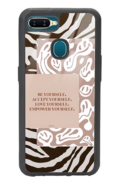 Spoyi Oppo A5s Emoji Zebra Tasarımlı Glossy Telefon Kılıfı