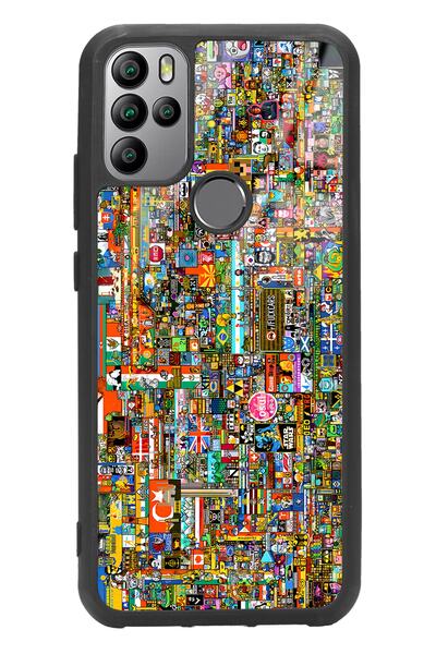 Spoyi غلاف هاتف General Mobile Gm 21 Pro R/place لامع بتصميم تذكاري