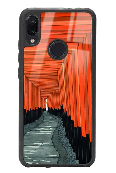 Spoyi Xiaomi Redmi Note 7 Glossy Phone Case with Pastel Windows Design