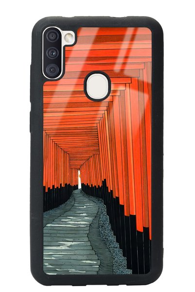 Spoyi Samsung M11 Glossy Phone Case with Pastel Windows Design