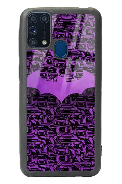 Spoyi Samsung M-31 Lila Batman Tasarımlı Glossy Telefon Kılıfı