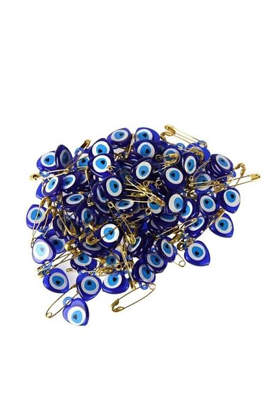 Hayalperest boncuk Evil Eye Beaded Safety Pin 100pcs