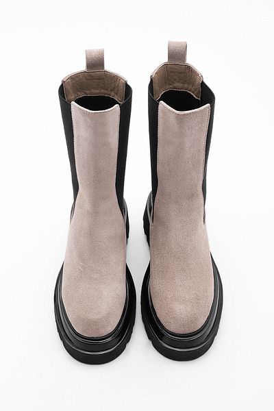 Marjin Stiefelette - Beige - Flacher Absatz