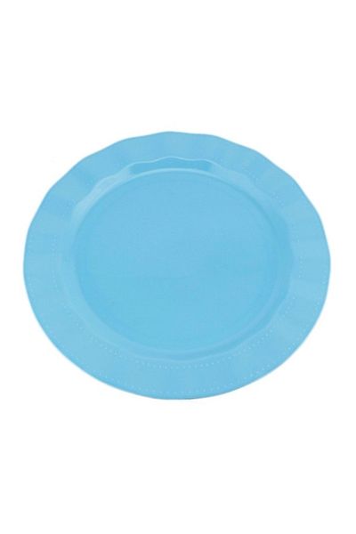 14Süs Plastic Plate Hard Luxury 18cm (6 Pieces) Color Blue