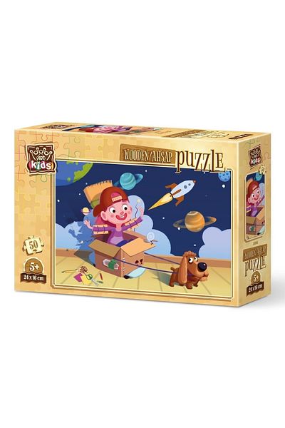Art Puzzle Little Astronaut 5886 - 50 Piece Wooden Puzzle