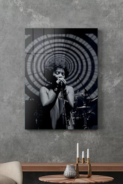 Decovetro Tablou de sticlă tematică cu cântăreț de jazz