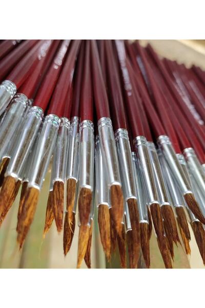 MOR SALKIM HOME Resim Art,sanat,okul, Samur Kılı Akrilik Boya,guaj Sulu Boyama Fırça Seti (6 Adet )7-8-9-10-11-12