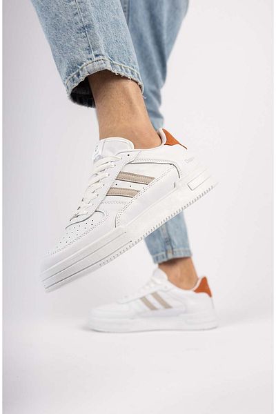 Freemax Unisex Garantat Ortopedic Usor Flexibil Rezistent Pantofi Sport Pantofi Sport Alb Portocaliu