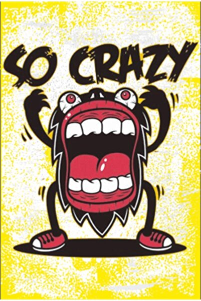 Hayat Poster So Crazy Retro Wooden Poster