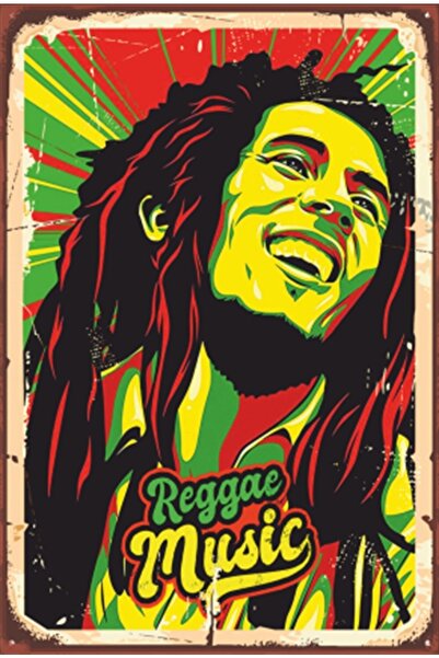 Hayat Poster Ρετρό ξύλινη αφίσα Bob Malrley Pop Art