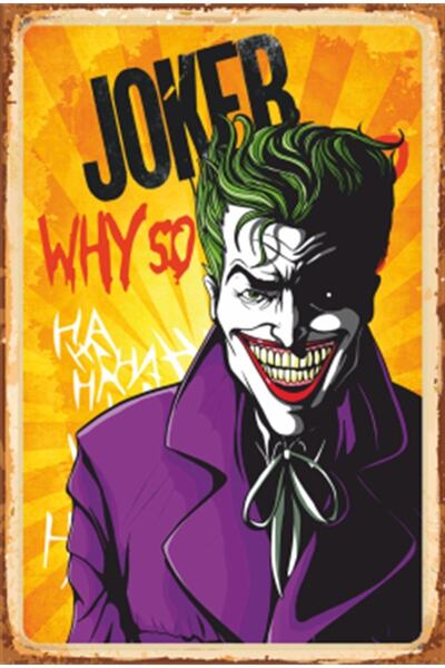 Hayat Poster The Joker Retro Wooden Poster