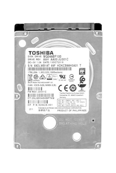 Toshiba 2.5" 500 Gb Hard Disk Mq01abf050 Notebook Laptop Thin Hdd Hard Disk