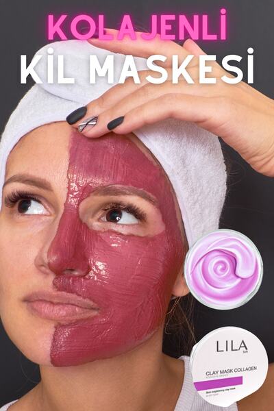 Lila Soft Kolajenli Mor Renkli Kil Maskesi - Gözenek Arındırıcı ve Esneklik Kazandırıcı 100 ml