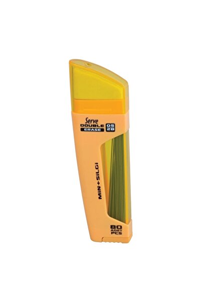 Serve Διπλό Καθαριστικό 0,5 mm Min Eraser Pastel Yellow