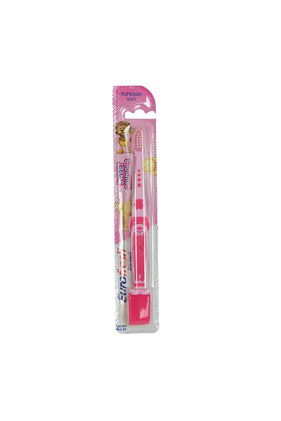 Farmasi Eurofresh Toothbrush for Children Soft Pink Sweet Animals 1 Piece