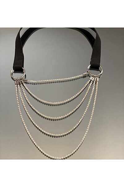 pop up store Beş Sıra Kristal Taşlı Bacak Aksesuarı