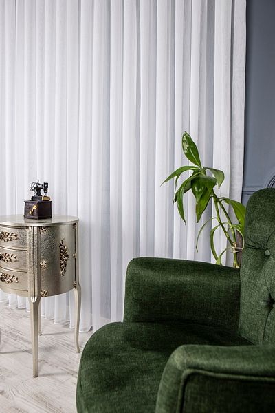 perdemony Taç Original Bamboo Tulle Curtain 300 X 260 1X2 Sparse Pleat