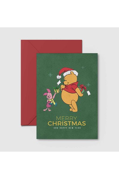 HRS Greeting Card & Envelope New Year ChristmasChristmas Christmas