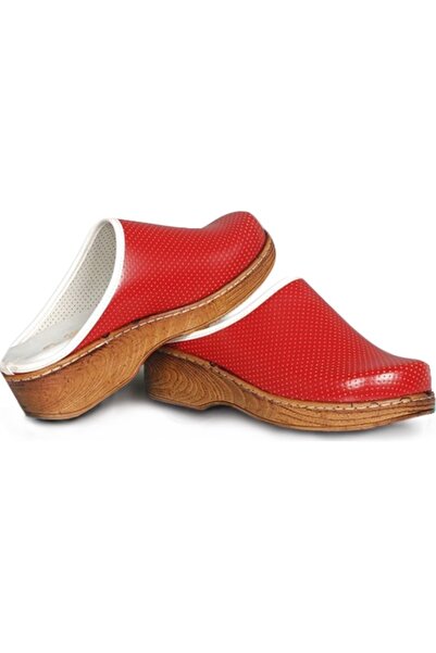 Dr. Mitra Kırmızı Ortopedik Sabo Terlik